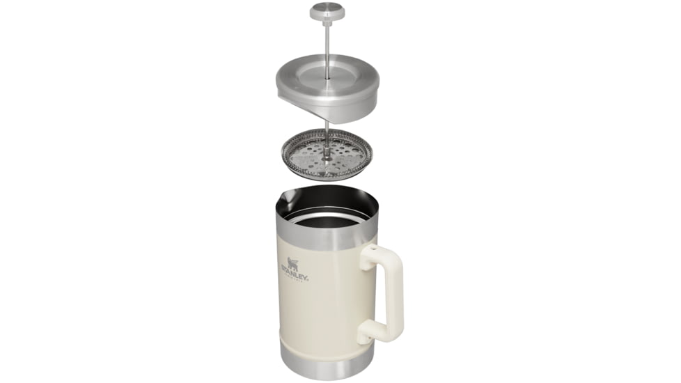 Stanley The Stay-Hot French Press 48oz, Cream Gloss, 48 oz, 10-02888-077