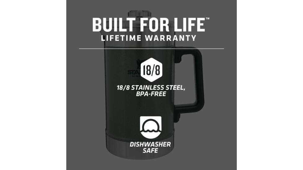 Stanley The Stay-Hot French Press 48oz, Maple, 48 oz, 10-02888-041