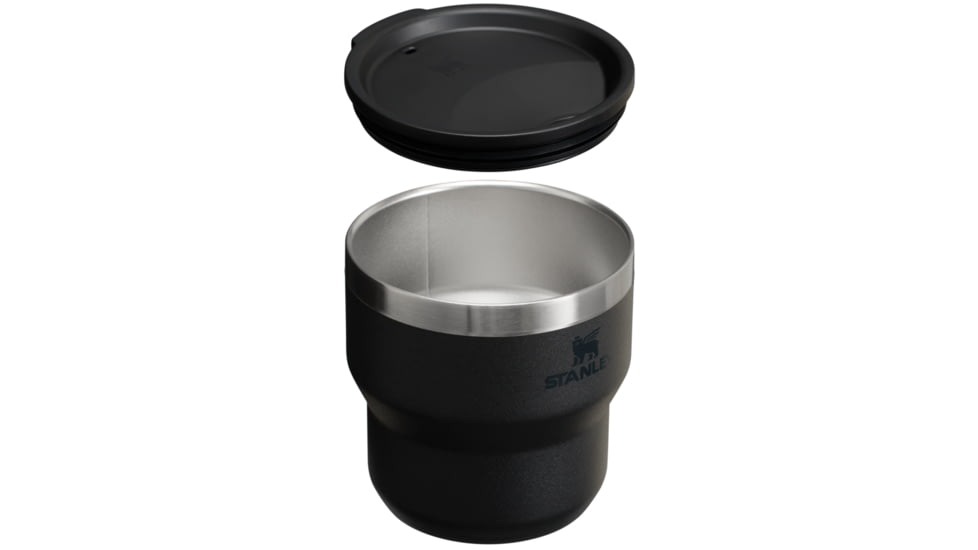 Stanley The Stay-Hot Stacking 10 oz Camp Cup, Black 2.0, 10 oz / 0.29 L, 10-12078-003