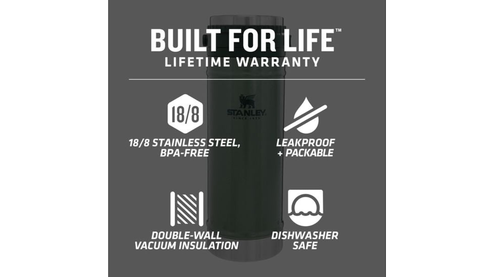 Stanley The Travel Mug 2oz French Press, Charcoal Glow, 16 oz, 10-01855-036