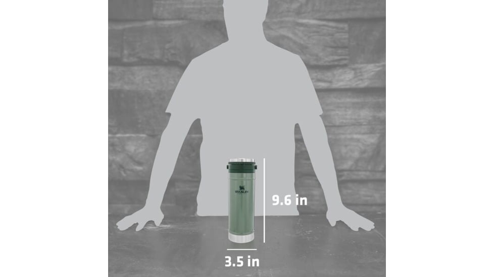 Stanley The Travel Mug 2oz French Press, Charcoal Glow, 16 oz, 10-01855-036