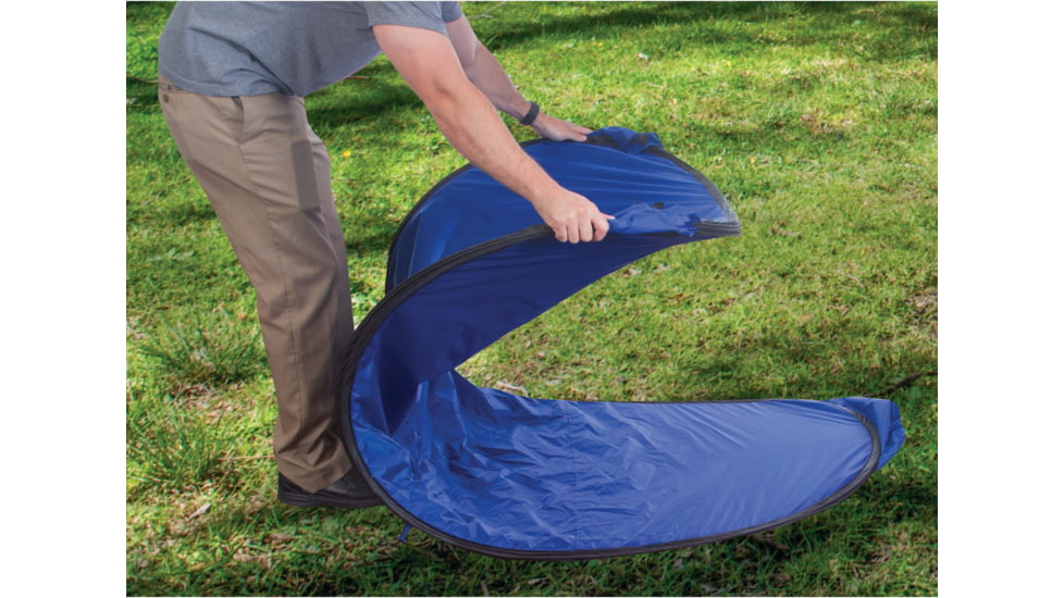 Stansport All Weather Pop-Up Private Shelter, Blue, 48L x 48W x 84H, 738-300-50