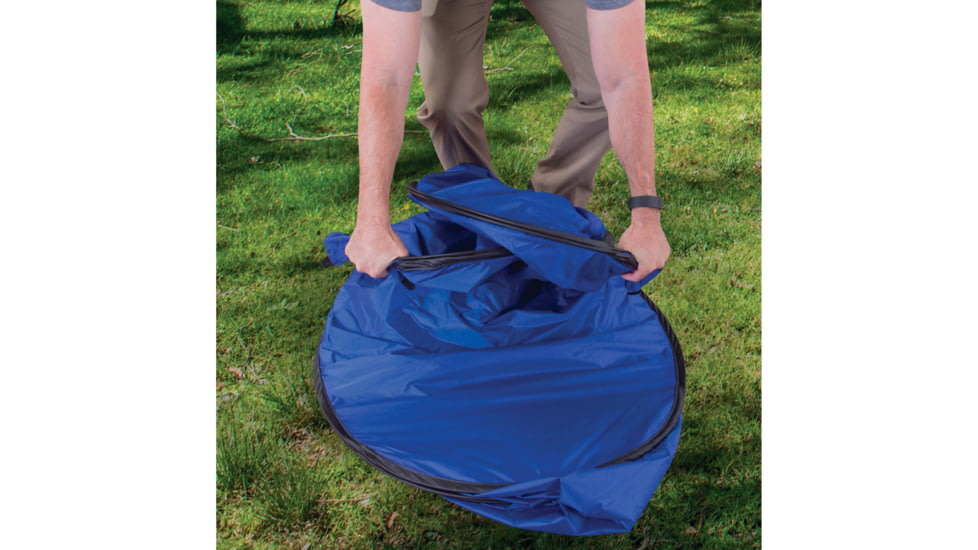 Stansport All Weather Pop-Up Private Shelter, Blue, 48L x 48W x 84H, 738-300-50