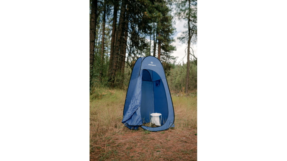 Stansport All Weather Pop-Up Private Shelter, Blue, 48L x 48W x 84H, 738-300-50