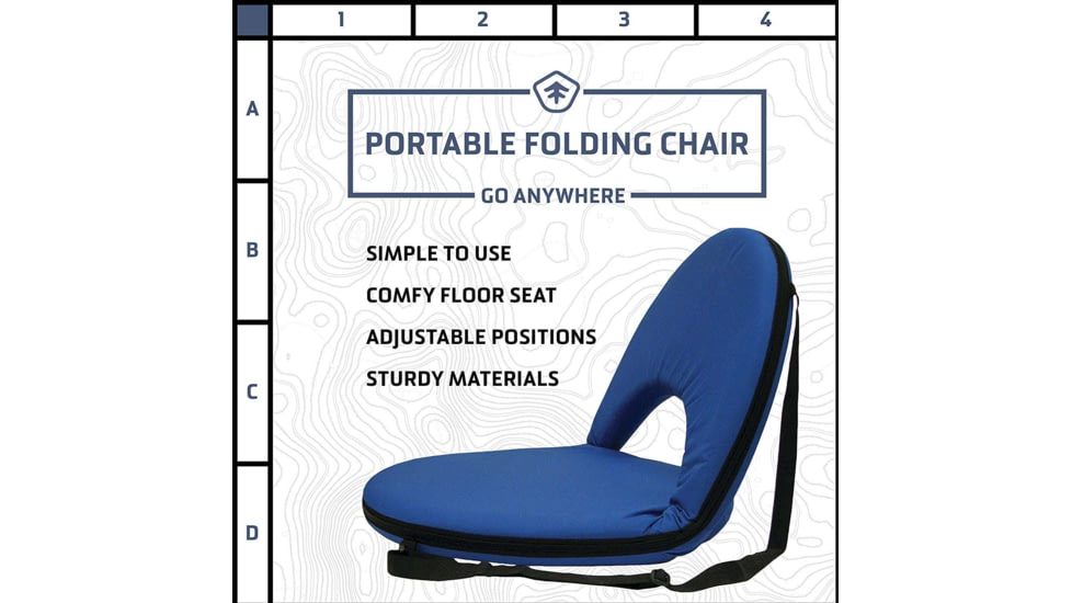 Stansport Aluminum Beach / Camp / Sport Chair, Blue, Blue, G-6-50