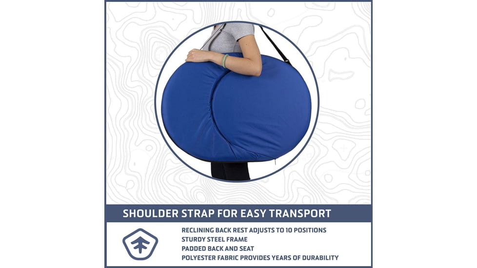 Stansport Aluminum Beach / Camp / Sport Chair, Blue, Blue, G-6-50