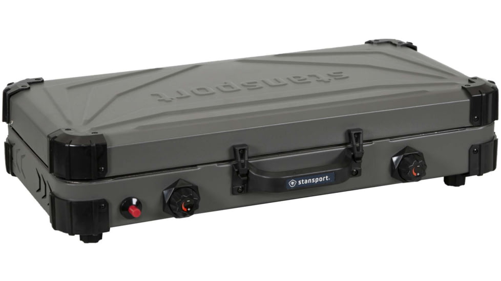 Stansport Boulder Series 2-Burner Propane Stove, 2x 25K BTU Burners, Gray, 24.24L x 17W x 15.5H, 212-700