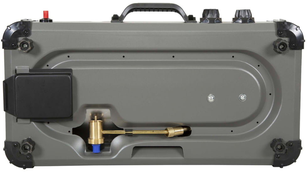 Stansport Boulder Series Propane Stove &amp; Grill Combo w/ Piezo Igniter, Gray/Black, 23.75L x 16.75W x 15H, 206-700