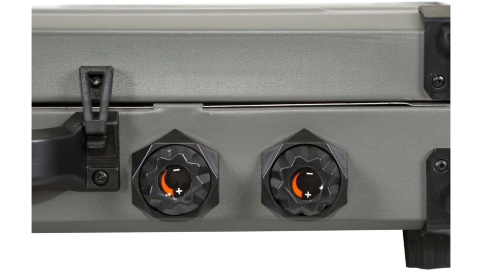 Stansport Boulder Series Propane Stove &amp; Grill Combo w/ Piezo Igniter, Gray/Black, 23.75L x 16.75W x 15H, 206-700