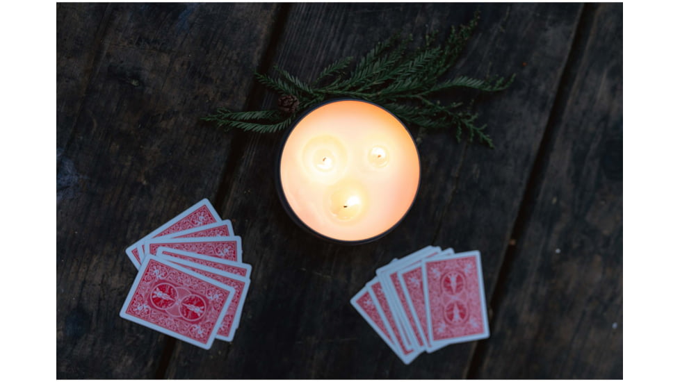 Stansport Bug Repellent Citronella Candle - 3-Wick, 10 oz, Stainless/White, 126