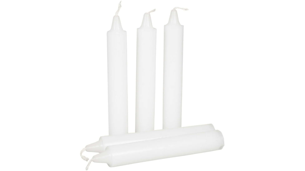 Stansport Camping Candles - 5 Pack, Suitable For Emergency Use, White, 5L x 0.63W x 0.63H, 229