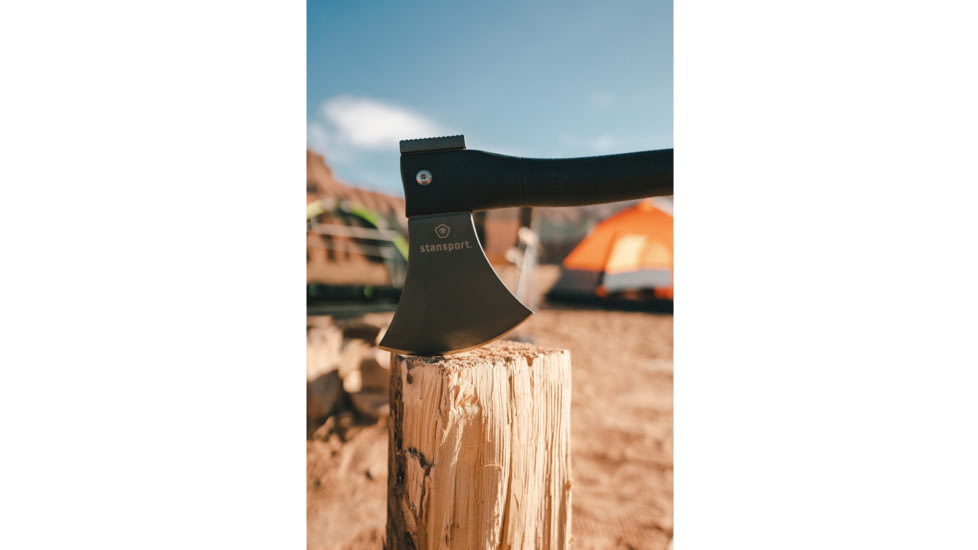 Stansport Survival Hatchet w/ Fiberglass Handle, 14in, Black, 16.25L x 5.25W x 1H, P-30
