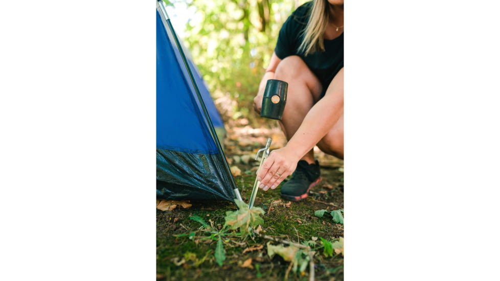 Stansport 12 Steel Tent Stakes - 4 Pack, Stainless, 12L x 0.75W x 0.5H, 812-4