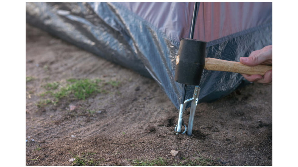 Stansport 12 Steel Tent Stakes - 4 Pack, Stainless, 12L x 0.75W x 0.5H, 812-4