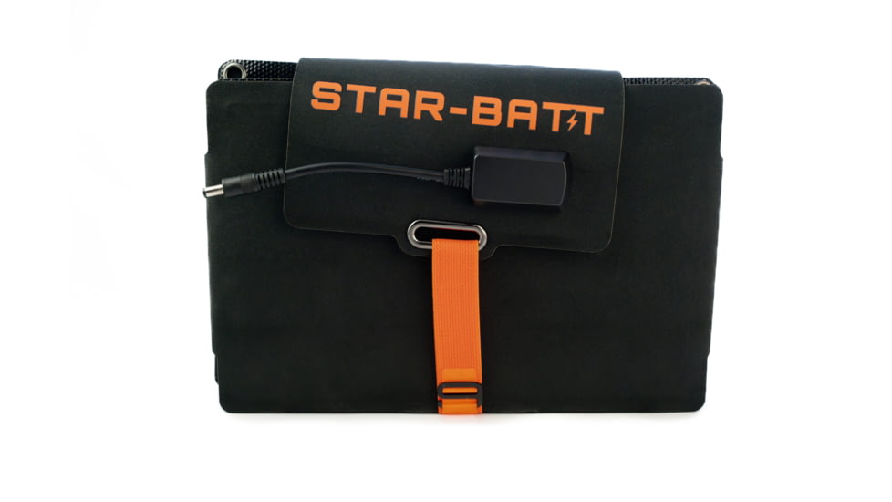 Star-Batt Solar Panel, Black/Orange, SBS-02