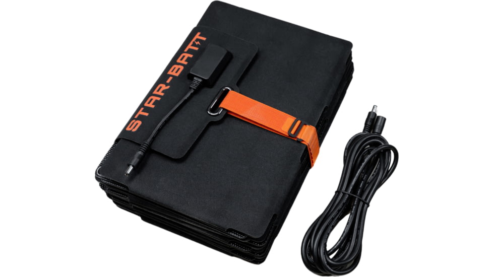 Star-Batt Solar Panel, Black/Orange, SBS-02