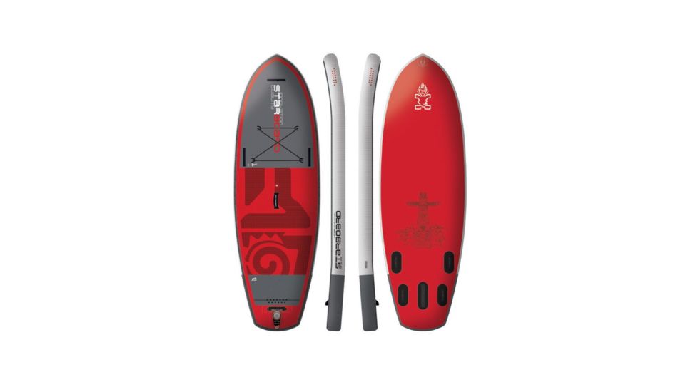 Starboard River Deluxe Lightweight Croc Skin Texture Paddle Board, Red / Black, 9ft 6in, 2011180601001