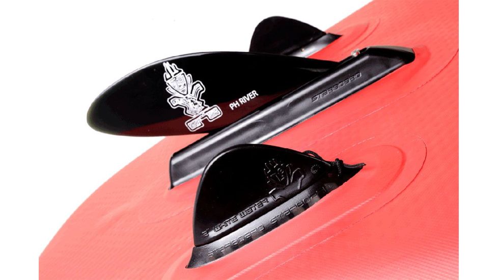 Starboard River Deluxe Lightweight Croc Skin Texture Paddle Board, Red / Black, 9ft 6in, 2011180601001