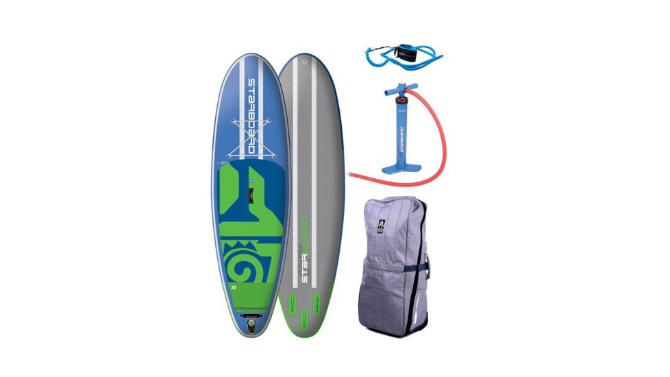 Starboard Whopper Deluxe Dc Lightweight Croc Skin Texture Paddle Board, Blue/Green, 10ft 0in, 2012180601003