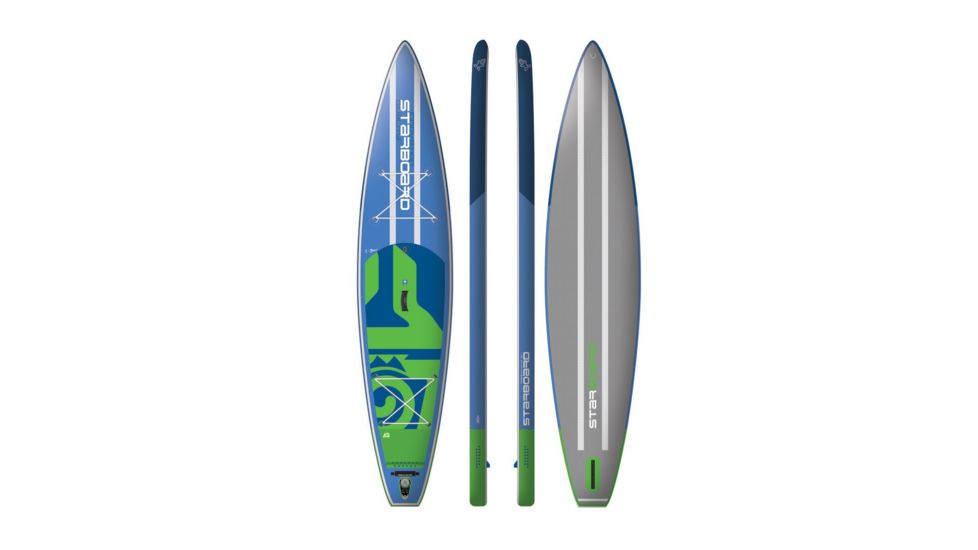 Starboard Touring Zen Inflatable Lightweight Croc Skin Texture Paddle Board, Blue / Green, 12ft 6in, 2024180601001