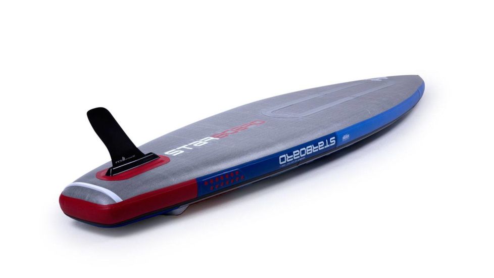 Starboard Wide Point Deluxe Dc Lightweight Croc Skin Texture Paddle Board, Blue/Red, 10ft 5in, 2015180601002