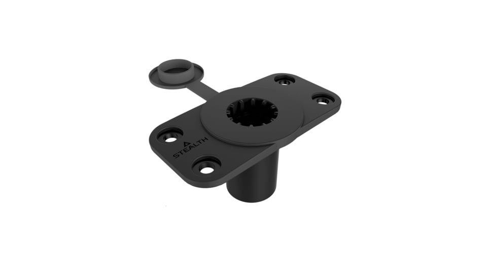 Stealth Rod Holders Flush Mount Base, Black, FMB