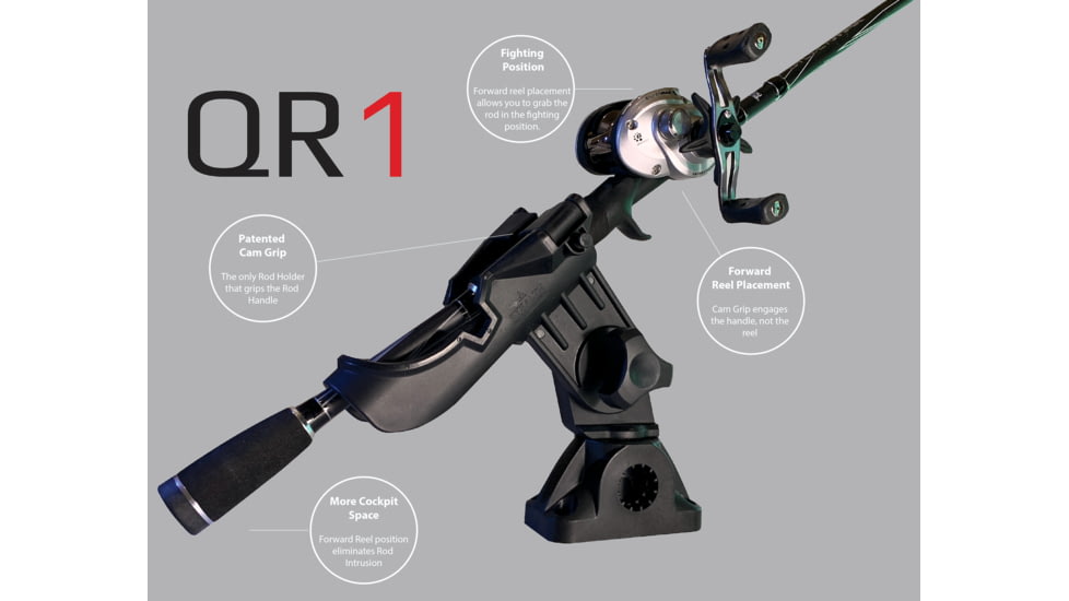 Stealth QR1-MM Quick Release Rod Holder With Multi Mount Base, QR1-MM