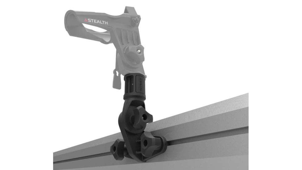 Stealth Rod Holders Gunwale Track Mount Kit, Black, GWTRM1
