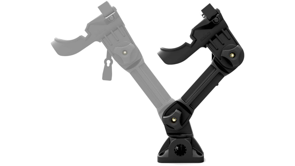 Stealth Rod Holders Qr1 Rod Holder With Mulit Mount Base And Extension, Black, QR1-MMX