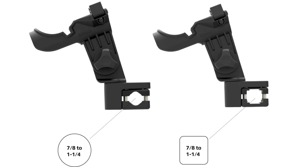 Stealth Rod Holders Universal Rail Mount, Black, URM1