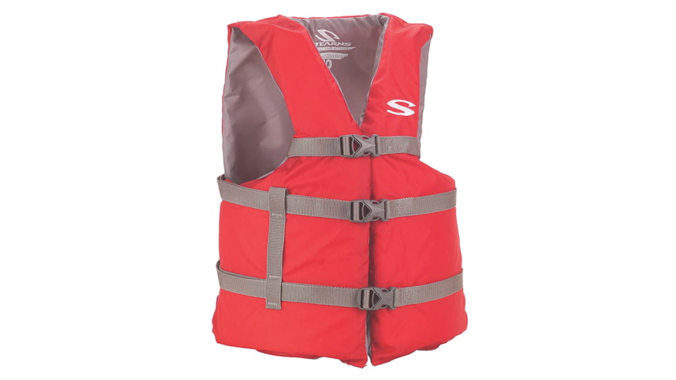 Stearns 2001 Adult Boat PFD, Red, CM1011410002-4