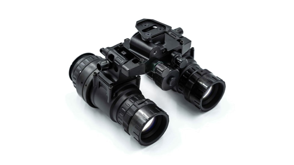 Steele Industries Nighthawk-MG 1x Night Vision Manual Gain with Elbit Milspec White Phosphor Image Intensifiers, Black, NVB-NTMG-EW-BLK