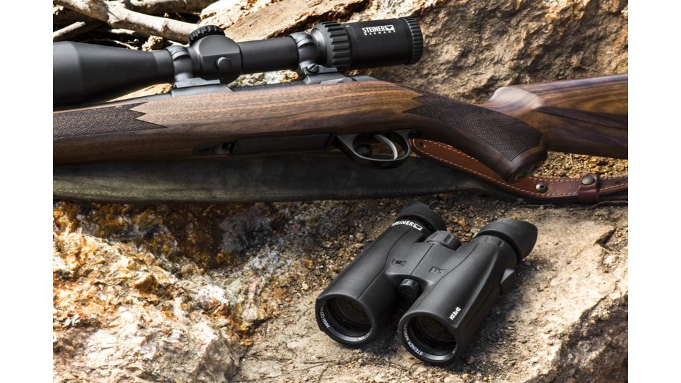 Steiner HX Series 10x42mm Roof Prism Binoculars, NBR Long Life Rubber Armoring, Black, 2015