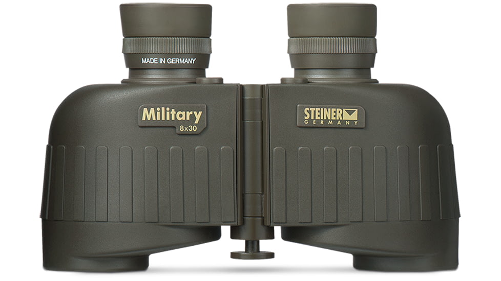 Steiner 8x30mm M30r Military Porro Prism Binoculars with Mil Ranging Reticle, NBR Long Life Rubber Armoring, OD Green, 2640