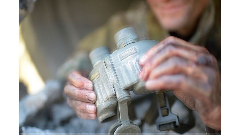 Steiner 8x30mm Military Binoculars w/Laser Rangefinder 1535nm,Green 2681