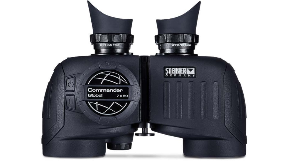 Steiner Commander Global 7x50mm Porro Prism Marine Binoculars, NBR Long Life Rubber Armoring, Black, 4961
