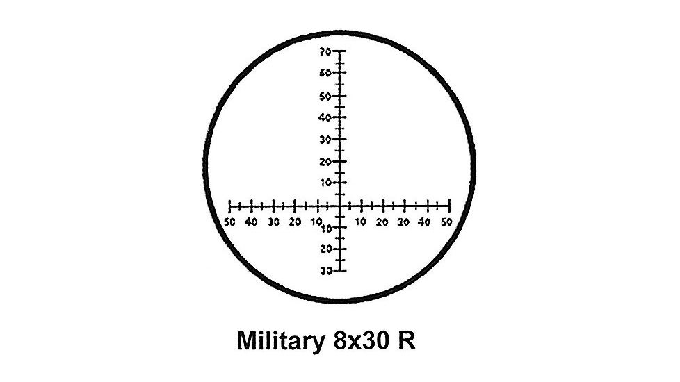 Steiner 8x30mm M30r Military Porro Prism Binoculars with Mil Ranging Reticle, NBR Long Life Rubber Armoring, OD Green, 2640