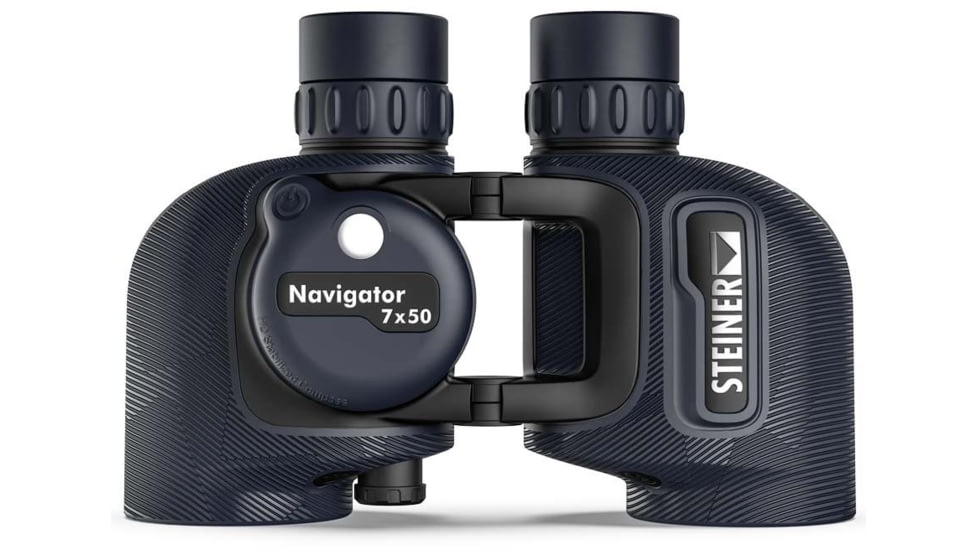 Steiner Navigator 7x50mm Floating Prism System Binoculars w/Compass, Rubber, Navy Blue, 2343