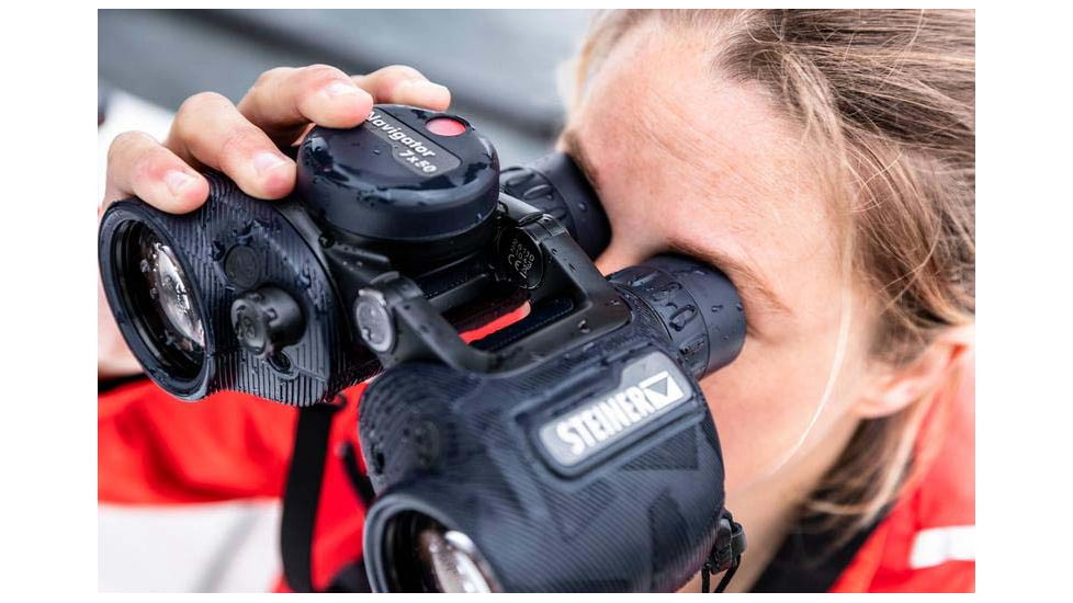 Steiner Navigator 7x50mm Floating Prism System Binoculars w/Compass, Rubber, Navy Blue, 2343