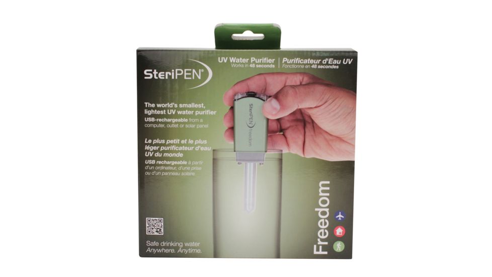 SteriPEN Freedom UV Water Purifier, Retail Pack USB Rechargeable 91297
