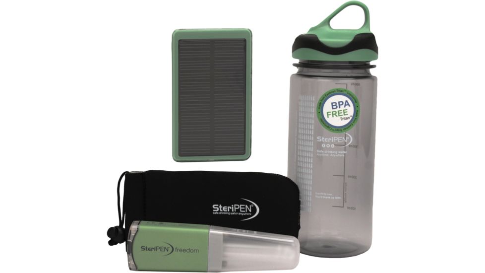 SteriPEN Freedom UV Water Purifier, Solar Bundle USB Rechargeable 107668