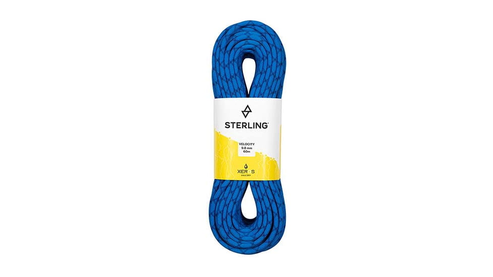 Sterling Velocity 9.8mm Xeros Rope, 40 m, Blue, DV106AX040
