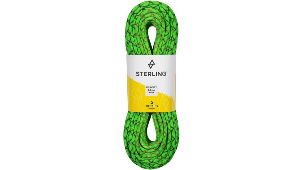 Sterling Velocity 9.8mm Xeros Rope, 60 m, Green, DV119AX060
