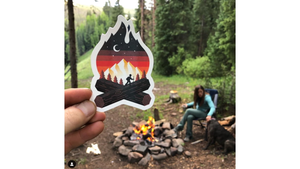 Sticker Art Campfire Stikers, CAMPFIRE