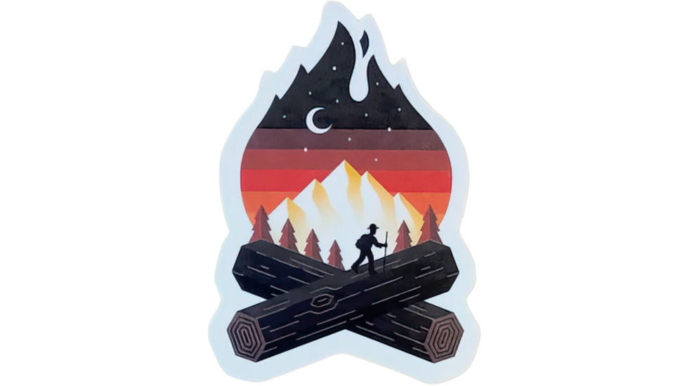 Sticker Art Campfire Stikers, CAMPFIRE