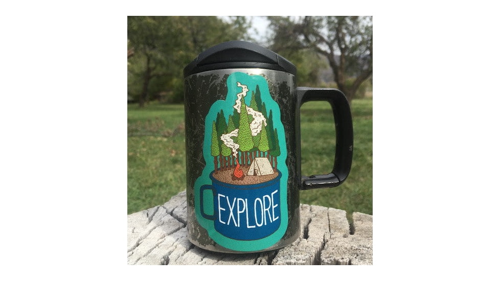 Sticker Art Camping Cup Explore Sticker, 4