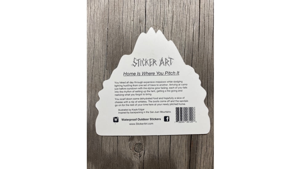 Sticker Art Home Is Where You Pitch It Stickers, 7