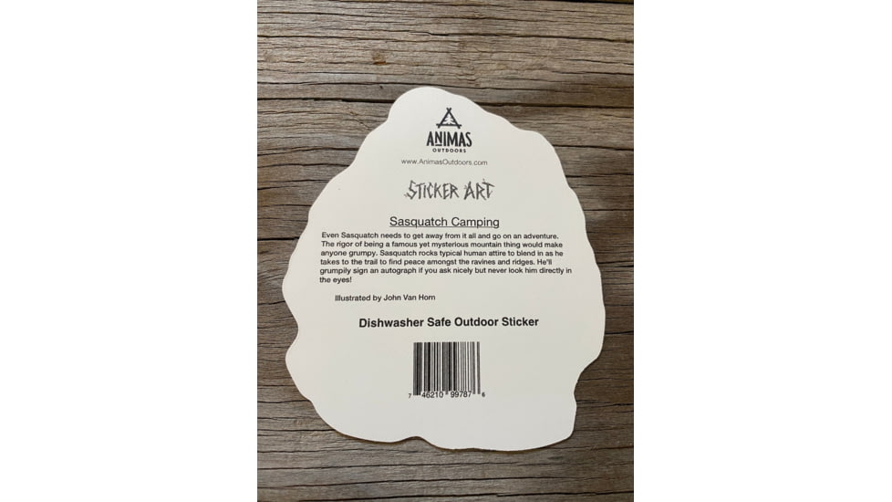 Sticker Art Sasquatch Camping Stikers, SASQUATCH CAMPING