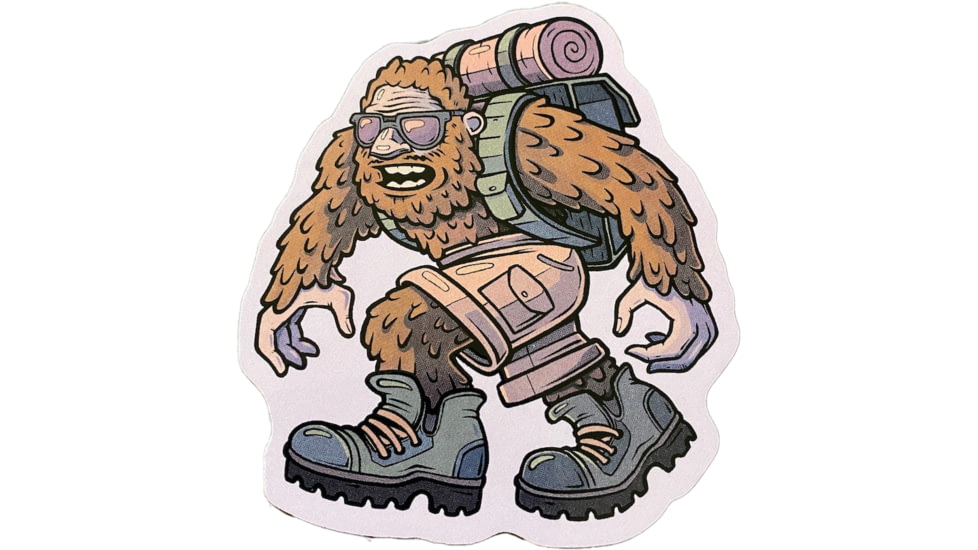 Sticker Art Sasquatch Camping Stikers, SASQUATCH CAMPING