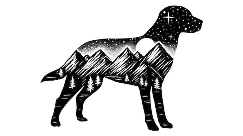 Sticker Art Adventure Dog Sticker